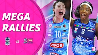 MEGA RALLIES of the match Firenze  Novara  Serie A1 Tigotà 2425  Lega Volley Femminile [upl. by Inoue]