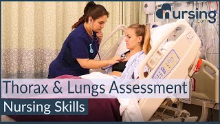 Assessing the Thorax and Lungs Nursing Skills [upl. by Antons574]