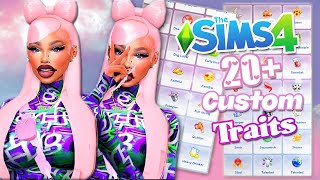 20 MUST HAVE CUSTOM URBAN TRAITS 💜🥰  THE SIMS 4 [upl. by Abehsile]