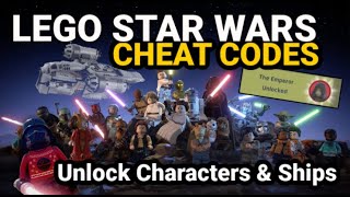 LEGO Star Wars The Skywalker Saga Cheat Codes Unlock Characters amp Ships [upl. by Arod139]