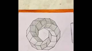 Impossible 3D Toroidal polyhedron  geometric art easy Art [upl. by Anjela]