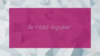 Arnold Aguilar  appearance [upl. by Allez358]