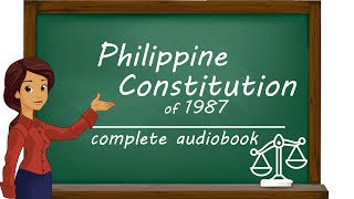 1987 constitution  complete audiobook [upl. by Aihsemot579]