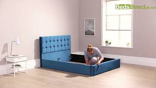 Aspire Ottoman Bed Assembly  Beds Direct UK [upl. by Kuska]