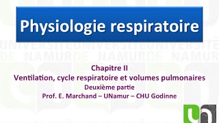 Video 2 2 Cycle respiratoire ventilation minute et volumes du système respiratoire [upl. by Peonir406]