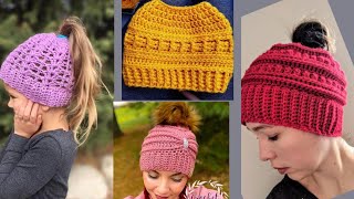 winter special ideas for Ladies and Girls Favourite Cap Design New Stylish Cap Handmade Crochet Cap [upl. by Celine]