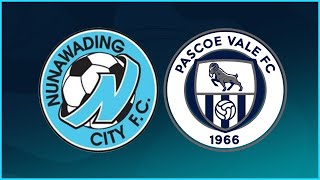 VPL Mens Round 14 Nunawading City FC v Pascoe Vale FC [upl. by Auqinahs]