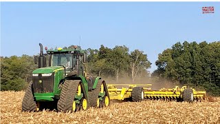 JOHN DEERE 9620RX Tractor Working on Field Work [upl. by Atena777]