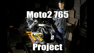 Building my own Triumph Moto2 765 bike  Project  Episode 1 [upl. by Yuzik]