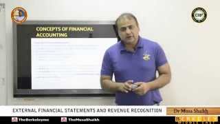 CMA Part 1  External Financial Statements and Revenue Recognition [upl. by Eigroeg476]