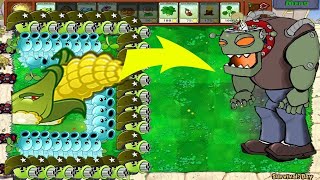 001 Cob Cannon 99 Snow Pea 99 Gatling Pea vs ALL Zombies Drzombos Plants vs Zombies [upl. by Milissent]