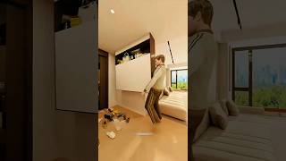 Shoe cabinet Design Part2  Interior Animation  shorts interiordesign homedesign homedecor 3d [upl. by Amery]