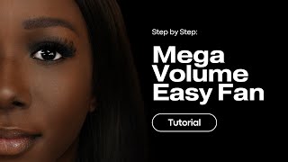 Handmade Mega Volume Lash Set using Easy Fans  Step by Step Eyelash Extension process with Mapping [upl. by Granthem]