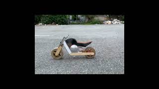 Electric Motorbike Made from Cardboard DIY motorbike [upl. by Kristan902]