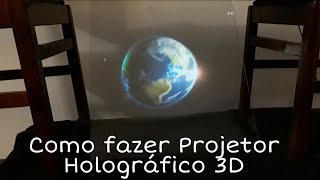 Projetor Holográfico caseiro 2 modelos Facil Faça você mesmo [upl. by Russia]