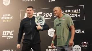 UFC 204 Media Day face offs [upl. by Fondea40]