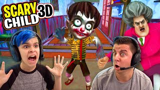 SCARY TEACHER 3D HAS A KID Scary Child 3D Horror Game [upl. by Nivi]