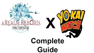 FFXIV YoKai Watch Event Guide  How to obtain everything Minions Weapons and BOTH MOUNTS [upl. by Lebasile388]