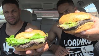 Eating Smashburger Vegan Black Bean Burger Hodgetwins [upl. by Aldridge]