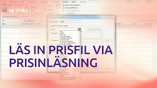 Läsa in prisfil via prisinläsning i Visma Administration [upl. by Adaliah326]