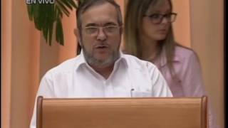 Discurso de Timoleón Jiménez en la firma de acuerdos de paz Colombia [upl. by Nnyledam]