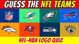 GUESS THE NFL TEAM by LOGO🏀🏈 NFL amp NBA Logo Quiz🏀🏈 [upl. by Okajima544]