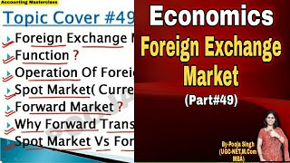 Foreign Exchange Market  Foreign Exchange Rate  Foreign Exchange  Class 12  BCom  BBA  MBA [upl. by Ahsaten982]