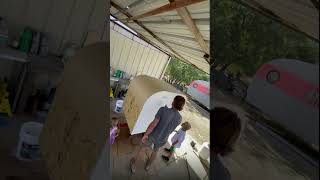 Beau’s Trailer Pt 7 paint kidsdoingthings minitrailer [upl. by Alyworth]