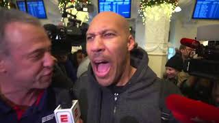 LaVar Ball arrives in Lithuania  ESPN [upl. by Hinze]