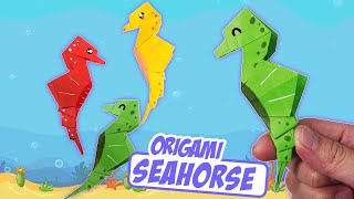 Origami Seahorse  How to make origami seahorse [upl. by Ramel]