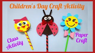 Childrens Day Craft Activity for School  Paper Craft  Classroom Activity  Primary Class Craft [upl. by Divadnahtanoj]