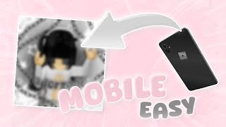 how to create a roblox gfx on mobile super easy [upl. by Hoxie587]