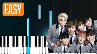 BTS  quotLet Goquot 100 EASY PIANO TUTORIAL [upl. by Linden]