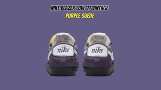 Nike Blazer Low 77 Vintage Purple Suede [upl. by Narmis714]