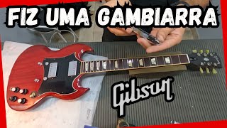 Guitarra Gibson SG Standard com Nut QUEBRADO  Regulagem completa [upl. by Essej]