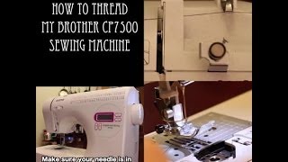 How to thread Brother CP7500 sewing machine The Rachel Dixon DIY Tutorial Easy at home Beginner tips [upl. by Ahtanoj]