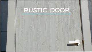 How To Build A Shed Door  Rustic amp Whitewashed [upl. by Anne-Corinne]