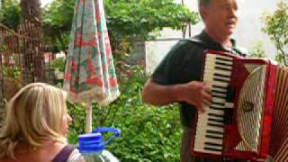 Franco Verbanac and friend playing accordian in Nedescina Istria Croatia [upl. by Alded]