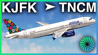 MSFS LIVE  UPDATED FENIX A320  JETBLUE OPS  New York JFK ✈ Sint Maarten SXM  msfs2020 [upl. by Utimer]