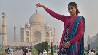 My first vlog 🥰Tajmahal trip🥰jayda se jyada saport kro guys🥰comments me batao kasa laga mera vlog 🌺 [upl. by Ellehcrad]