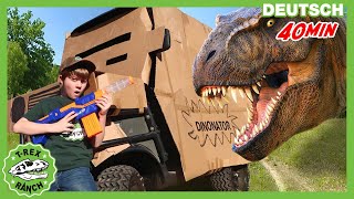 DinosaurierHerausforderung und Flucht mit dem Dinonator  TRex Ranch  Dinosaurier für Kinder [upl. by Bulley340]