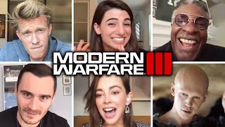 Call of Duty Modern Warfare 3 Cast reenact voice lines from the Game [upl. by Herve]