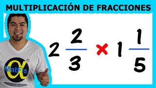 Multiplicación de 2 fracciones mixtas video 1  Alfa MatFis [upl. by Lamb271]