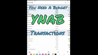 YNAB Transaction budget spendingtracker YNABtransaction [upl. by Steffi357]