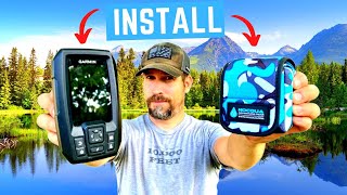 Fishing Kayak Nocqua Battery Install  Power Your Fish Finder [upl. by Dorrahs]