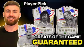 How to GUARANTEE a GREATS OF THE GAME in EAFC 24 Unlimited FREE PACKS ft HUGE Pack Pull [upl. by Tyrone]