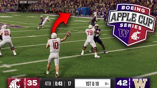 HIGHEST SCORING APPLE CUP EVER  College Football 25 Wazzu Dynasty [upl. by Llenrub]