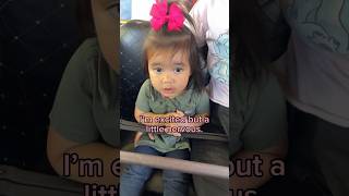 Toddlers First Roller Coaster Ride familytime familyfun yesterland texas toddler [upl. by Ainitsirhc32]