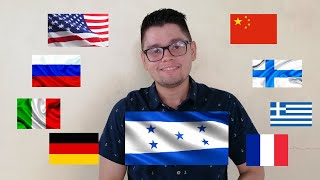 Hondureño hablando en 9 idiomas  Honduran polyglot speaking 9 languages [upl. by Eibrad]