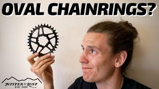 DO OVAL MTB CHAINRINGS WORK Lets see [upl. by Jalbert]